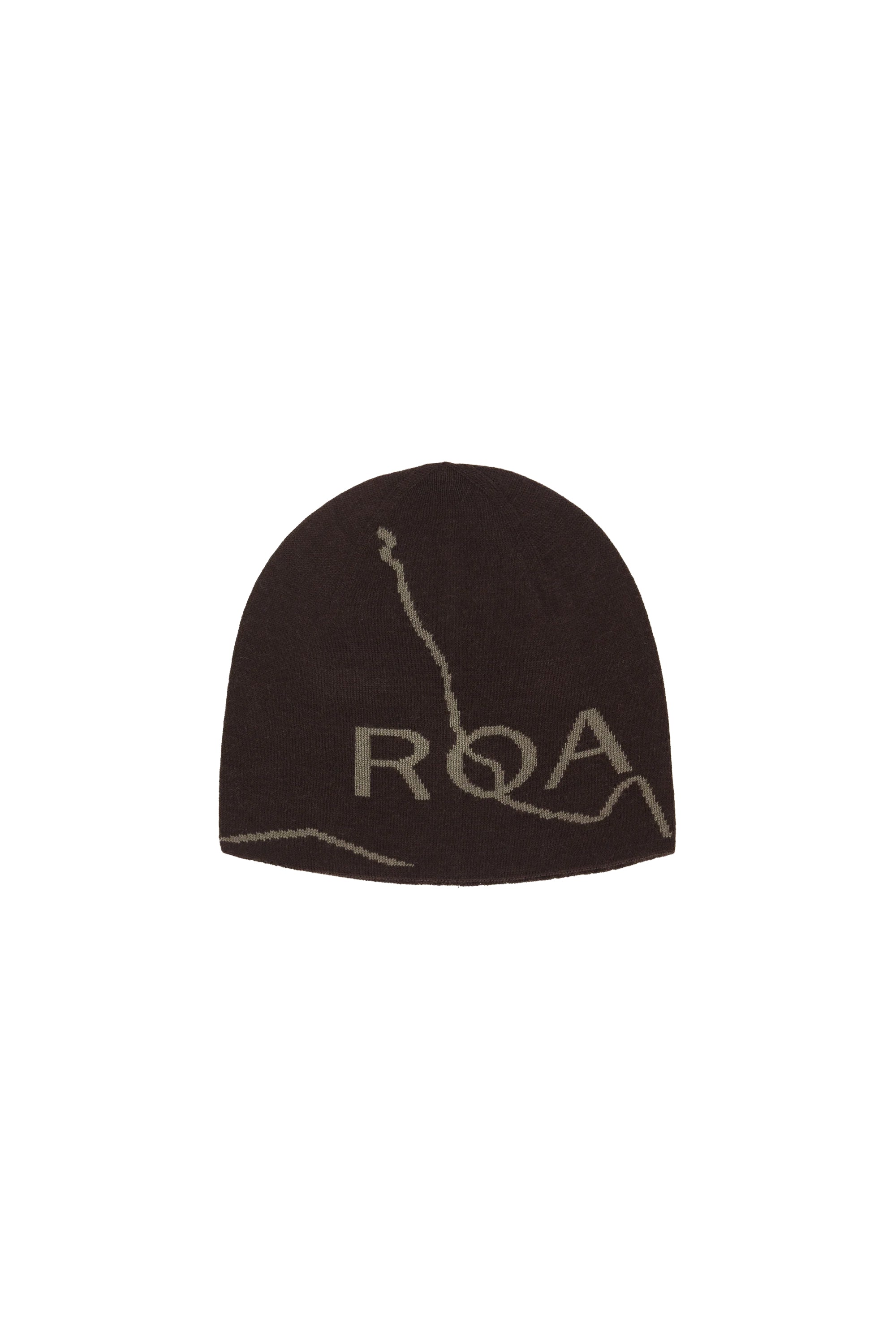The Logo Wool Beanie Brown available online with global shipping, and in PAM Stores Melbourne and Sydney.