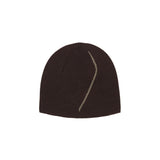 The Logo Wool Beanie Brown available online with global shipping, and in PAM Stores Melbourne and Sydney.