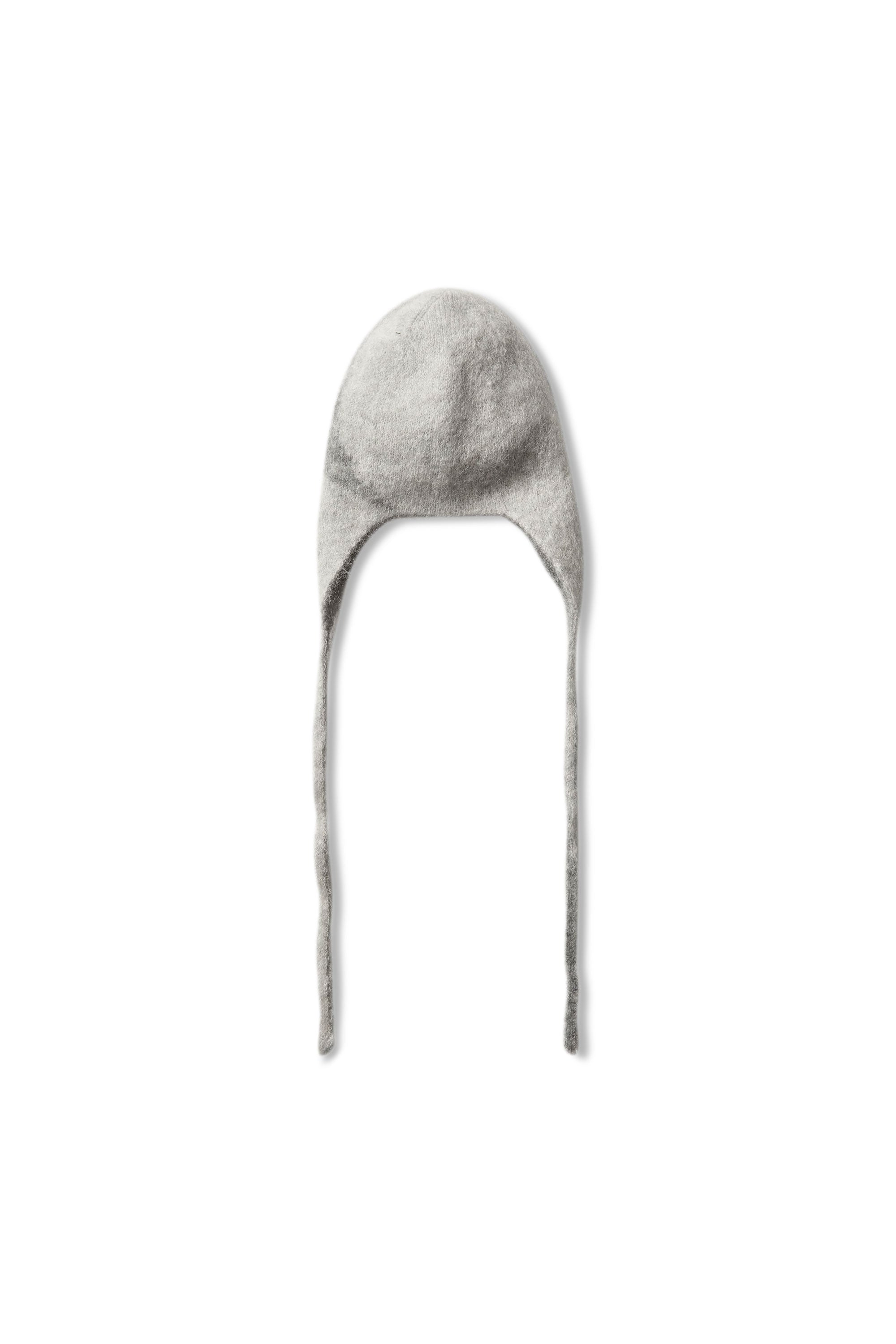 The Logo Mohair Bonnet Beanie White Grey available online with global shipping, and in PAM Stores Melbourne and Sydney.
