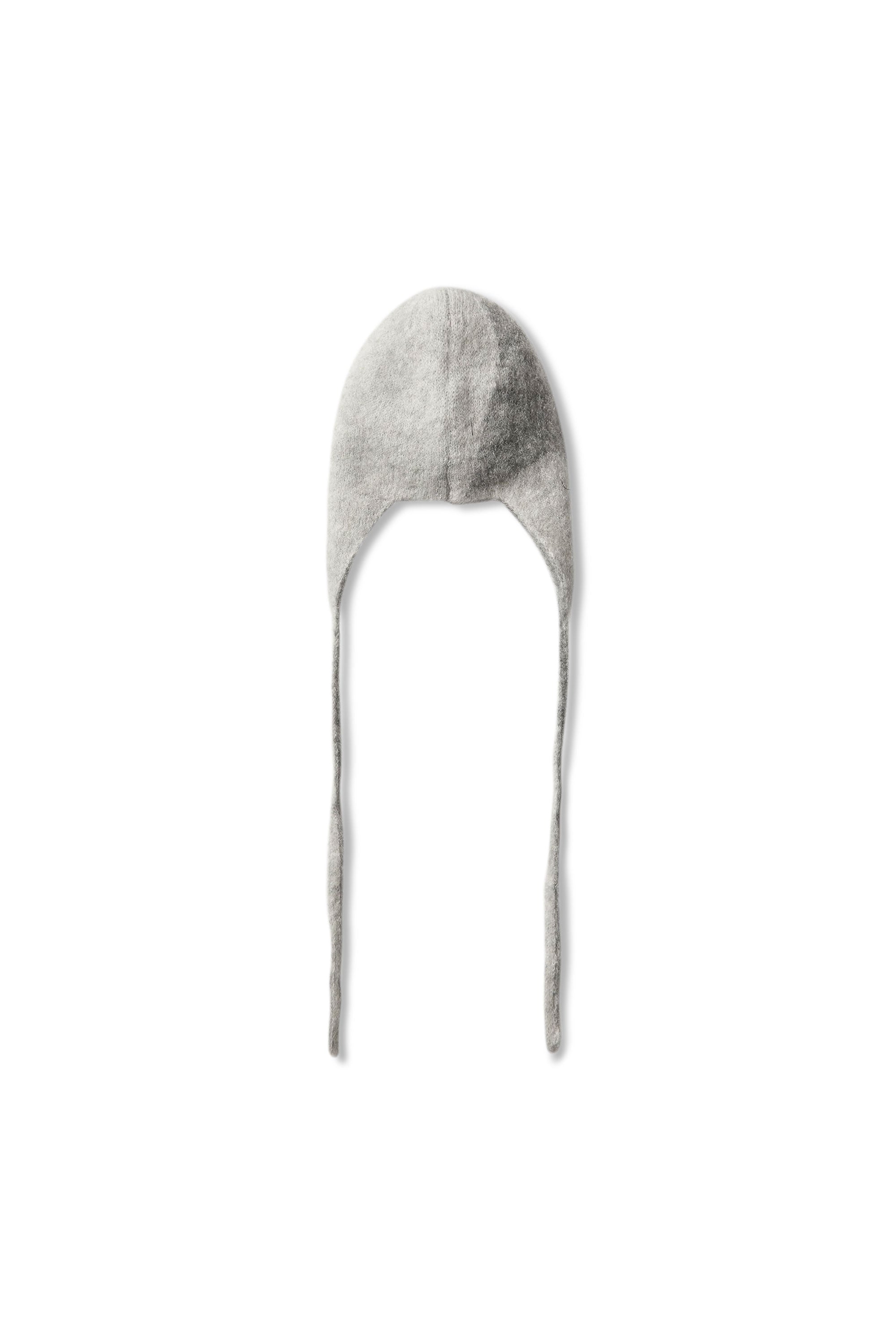 The Logo Mohair Bonnet Beanie White Grey available online with global shipping, and in PAM Stores Melbourne and Sydney.