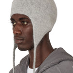 The Logo Mohair Bonnet Beanie White Grey available online with global shipping, and in PAM Stores Melbourne and Sydney.