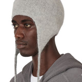 The Logo Mohair Bonnet Beanie White Grey available online with global shipping, and in PAM Stores Melbourne and Sydney.