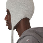The Logo Mohair Bonnet Beanie White Grey available online with global shipping, and in PAM Stores Melbourne and Sydney.