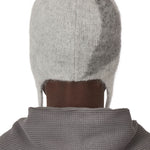 The Logo Mohair Bonnet Beanie White Grey available online with global shipping, and in PAM Stores Melbourne and Sydney.