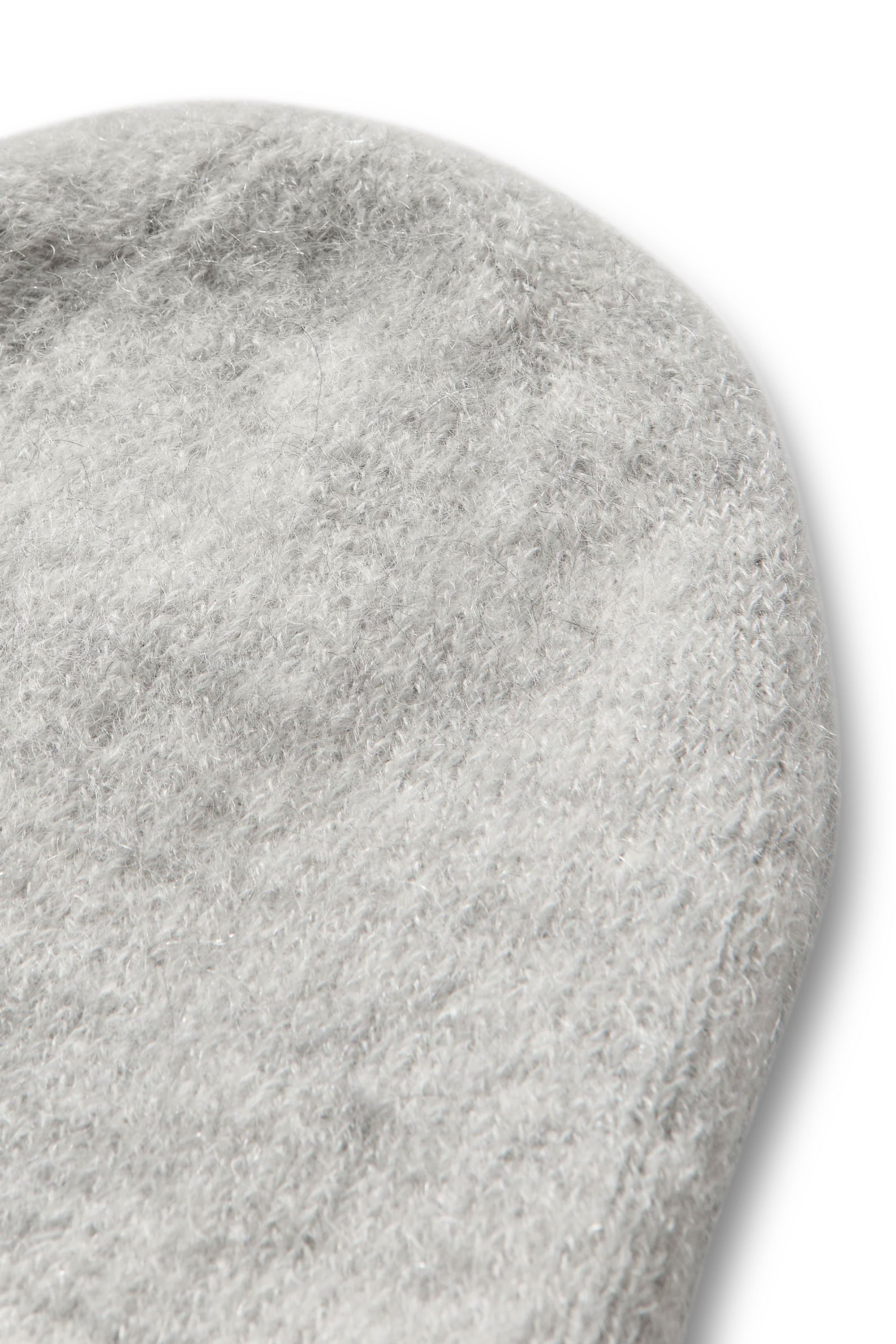 The Logo Mohair Bonnet Beanie White Grey available online with global shipping, and in PAM Stores Melbourne and Sydney.