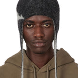 The Logo Mohair Bonnet Beanie Black White available online with global shipping, and in PAM Stores Melbourne and Sydney.