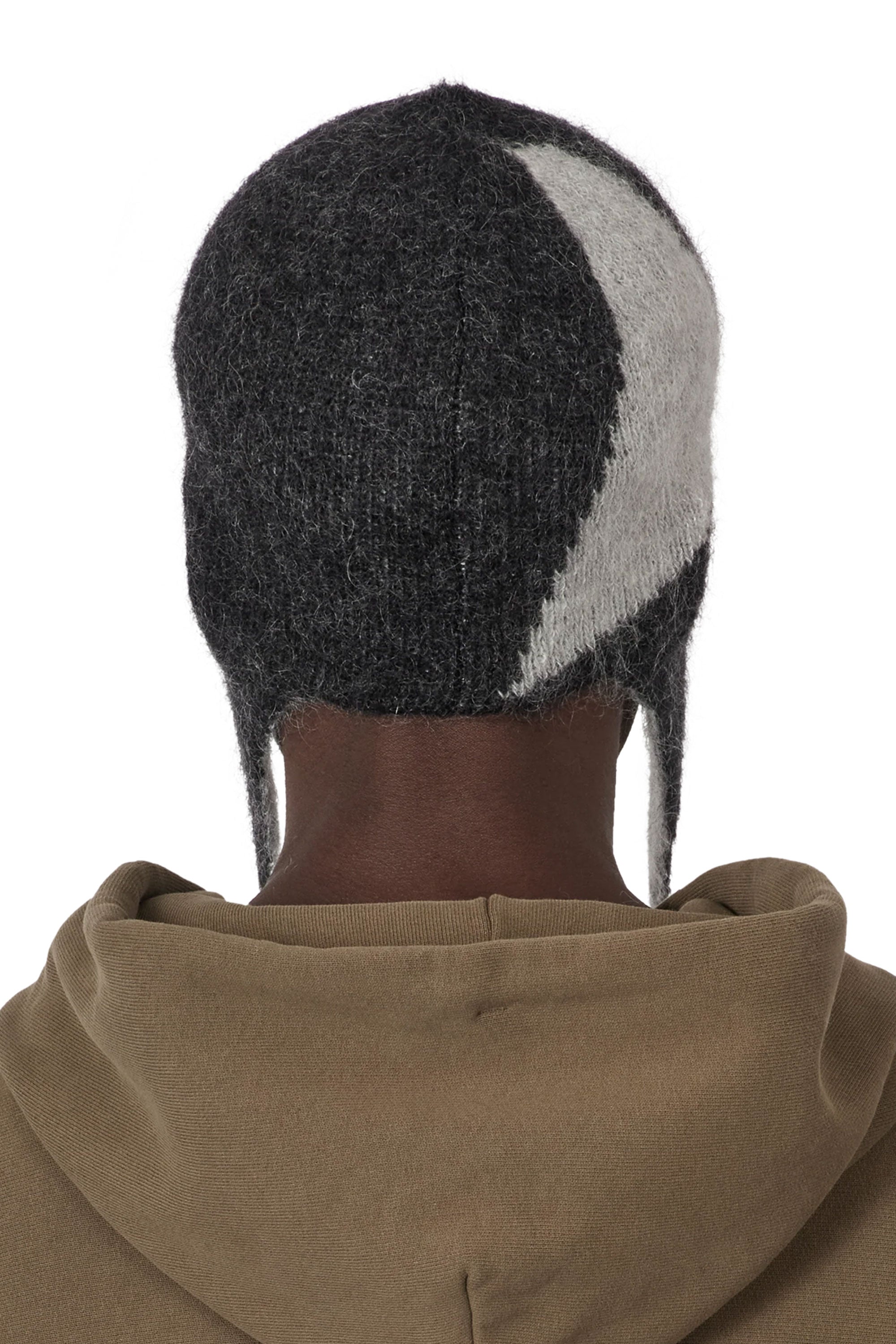 The Logo Mohair Bonnet Beanie Black White available online with global shipping, and in PAM Stores Melbourne and Sydney.
