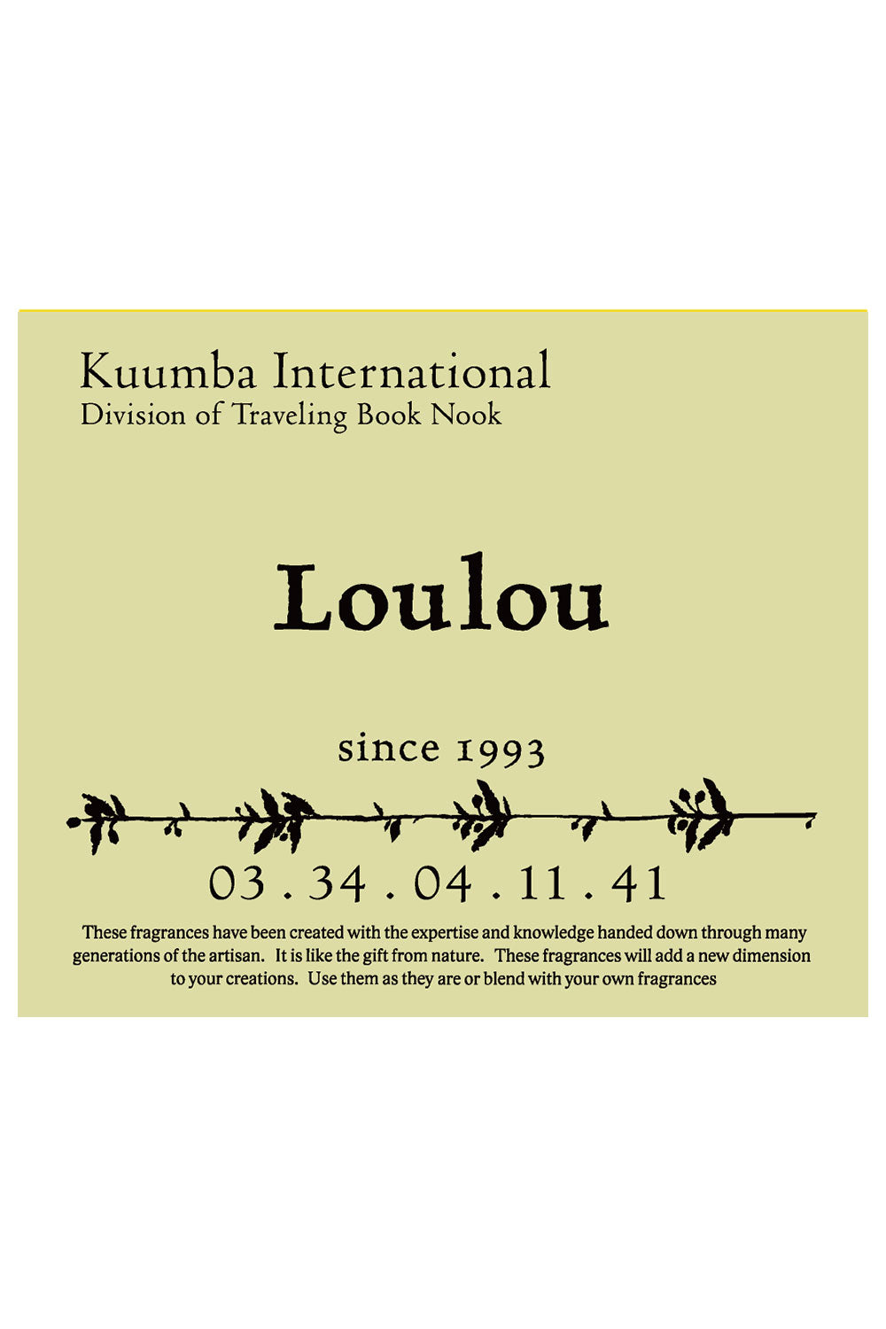 The KUUMBA - DESIGNERS INCENSE 30 PACK 1/2 SIZE LOULOU available online with global shipping, and in PAM Stores Melbourne and Sydney.