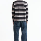 The SS26 BORDER CREW NECK LS GREY available online with global shipping, and in PAM Stores Melbourne and Sydney.