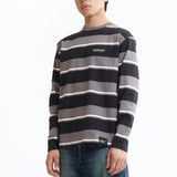 The SS26 BORDER CREW NECK LS GREY available online with global shipping, and in PAM Stores Melbourne and Sydney.