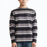 The SS26 BORDER CREW NECK LS GREY available online with global shipping, and in PAM Stores Melbourne and Sydney.