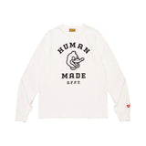 DUCK GRAPHIC L/S T-SHIRT AW26 WHITE
