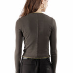 The ECKHAUS LATTA - LAPPED BABY CREWNECK CHARCOAL EDGE available online with global shipping, and in PAM Stores Melbourne and Sydney.