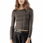 The ECKHAUS LATTA - LAPPED BABY CREWNECK CHARCOAL EDGE available online with global shipping, and in PAM Stores Melbourne and Sydney.