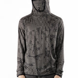 The Laki Melted Print Uv Hoodie Olive available online with global shipping, and in PAM Stores Melbourne and Sydney.