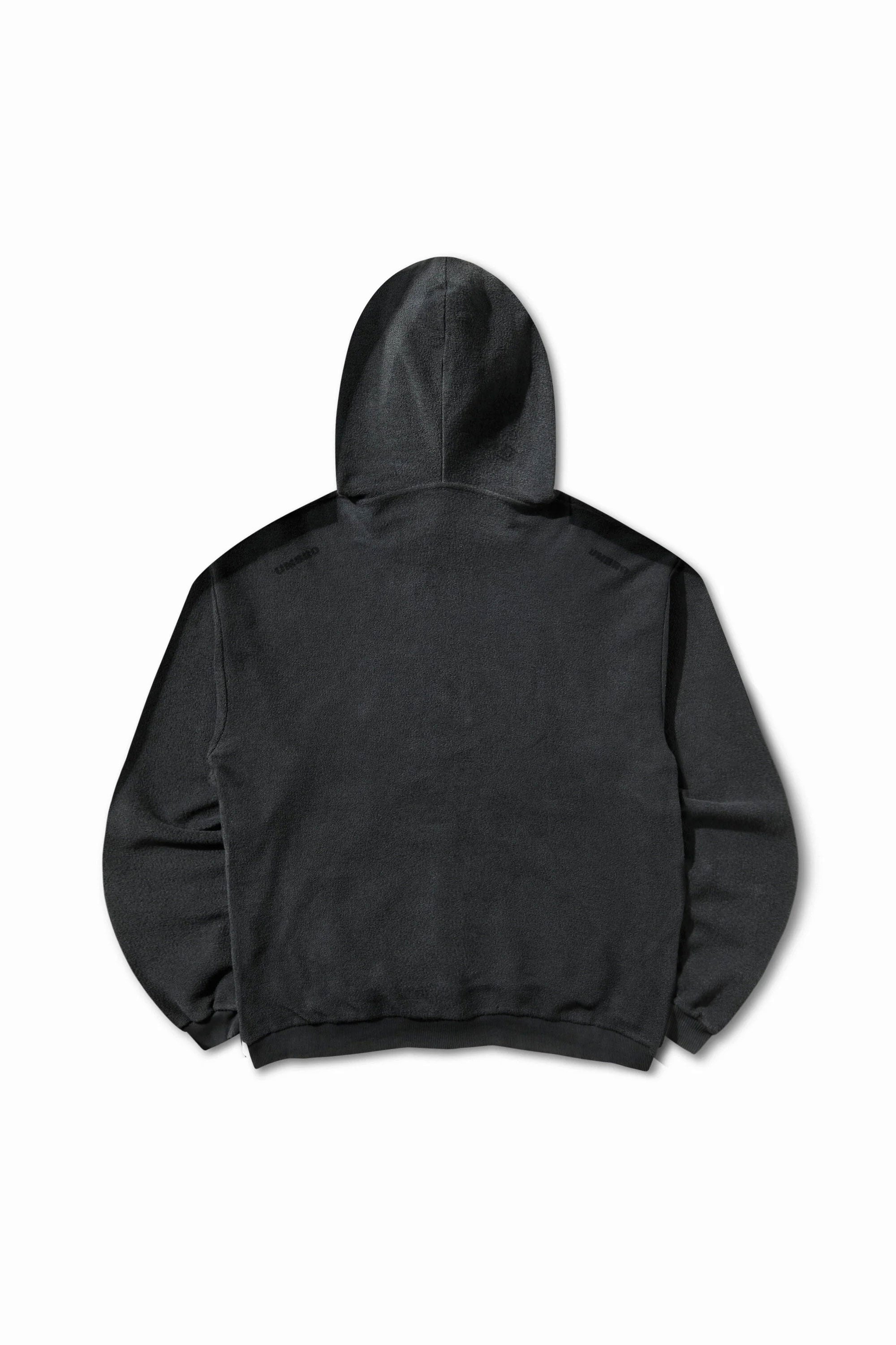 The SS26 Lasered Masked Hoodie Washed Black available online with global shipping, and in PAM Stores Melbourne and Sydney.