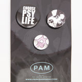 The CHOOSE BADGE PACK available online with global shipping, and in PAM Stores Melbourne and Sydney.