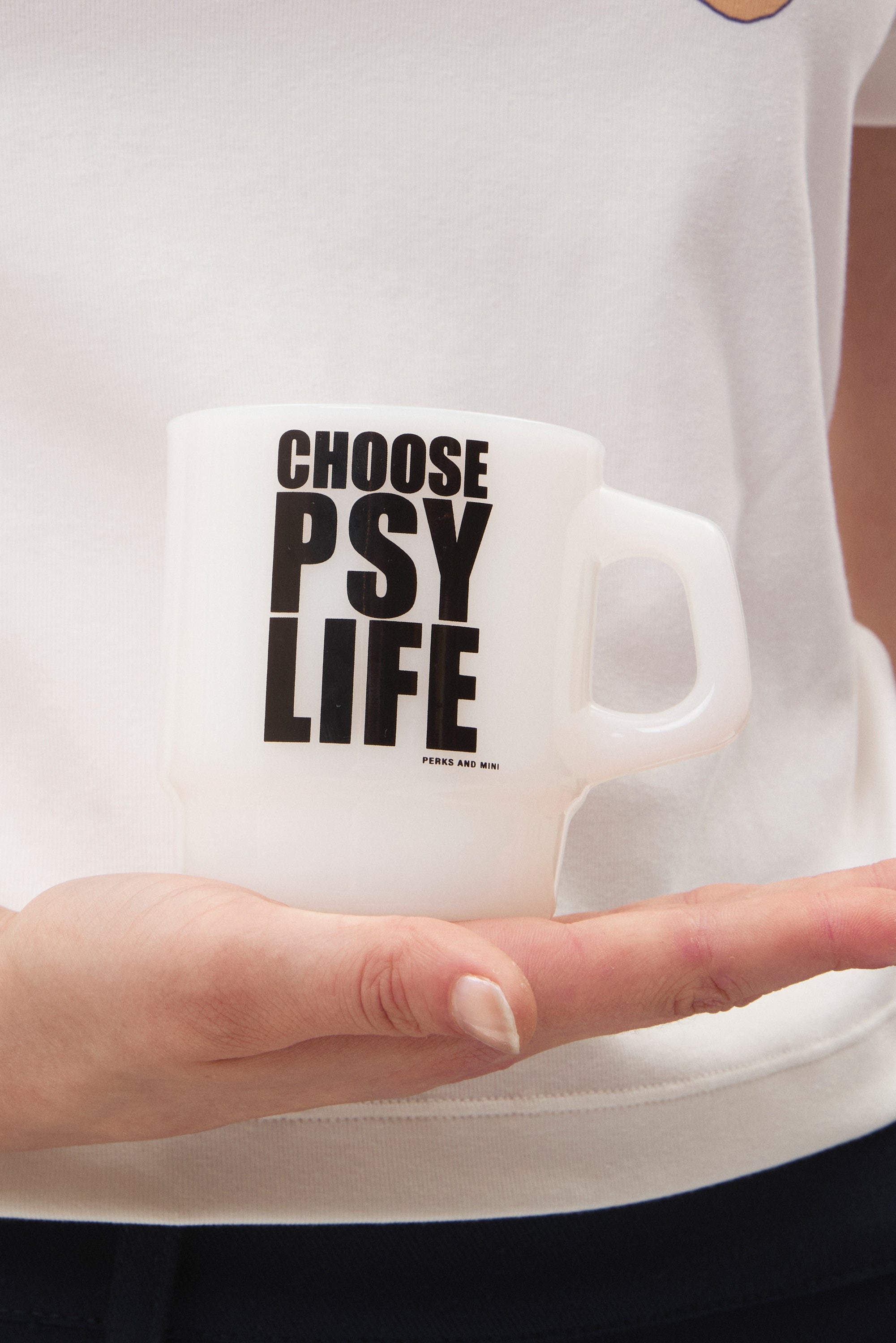 The CHOOSE MUG available online with global shipping, and in PAM Stores Melbourne and Sydney.
