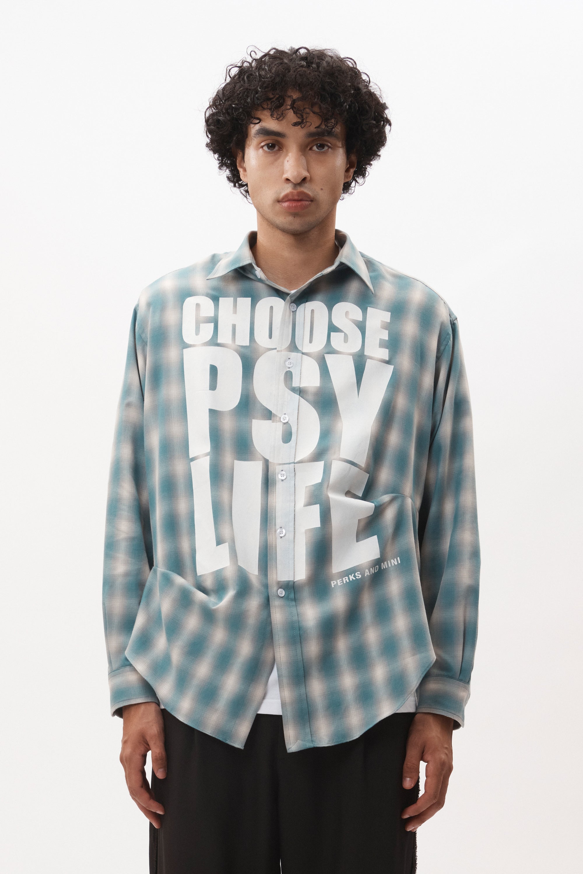 The PSY 4 LIFE LS TUCKED SHIRT available online with global shipping, and in PAM Stores Melbourne and Sydney.