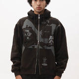 The POST WORK ZIP THRU HOODED SWEAT available online with global shipping, and in PAM Stores Melbourne and Sydney.
