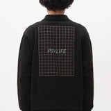 The BETWEEN CHAOS COLLARED SWEAT available online with global shipping, and in PAM Stores Melbourne and Sydney.