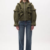 The THISTLE FRILL BOMBER available online with global shipping, and in PAM Stores Melbourne and Sydney.