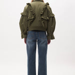 The THISTLE FRILL BOMBER available online with global shipping, and in PAM Stores Melbourne and Sydney.