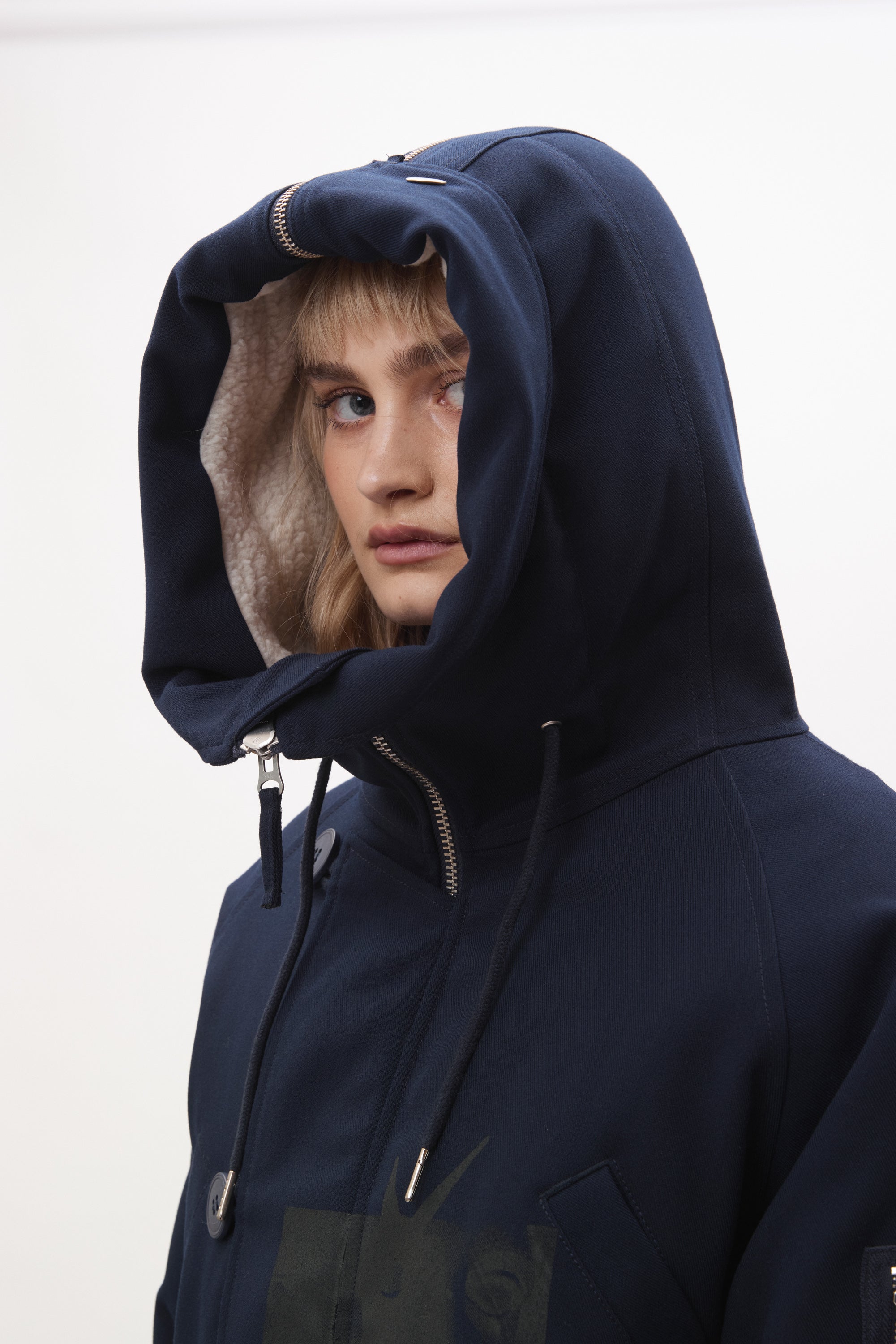 The BODY ELECTRIC CROPPED HOODED PARKA available online with global shipping, and in PAM Stores Melbourne and Sydney.