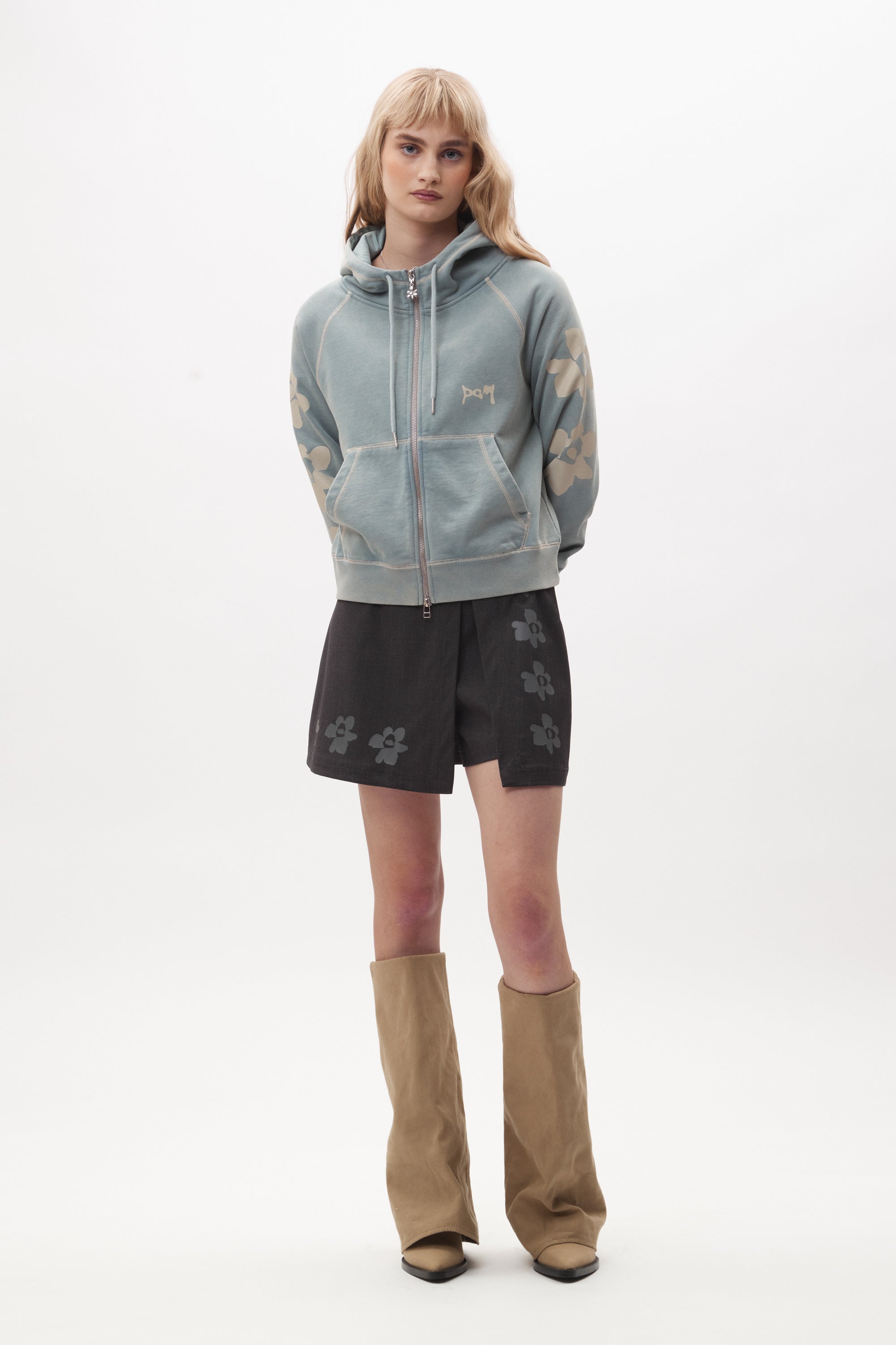 The FALLING STAR CROPPED SWEAT available online with global shipping, and in PAM Stores Melbourne and Sydney.