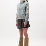The FALLING STAR CROPPED SWEAT available online with global shipping, and in PAM Stores Melbourne and Sydney.