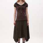 The EDGE OF TIME DROPWAIST SKIRT available online with global shipping, and in PAM Stores Melbourne and Sydney.