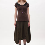 The EDGE OF TIME DROPWAIST SKIRT available online with global shipping, and in PAM Stores Melbourne and Sydney.