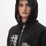 The MESSAGE BOARD HOODED ZIP THRU available online with global shipping, and in PAM Stores Melbourne and Sydney.