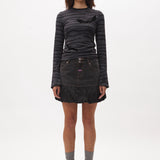 The URSULA K DENIM BUBBLE SKIRT available online with global shipping, and in PAM Stores Melbourne and Sydney.
