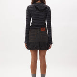 The URSULA K DENIM BUBBLE SKIRT available online with global shipping, and in PAM Stores Melbourne and Sydney.