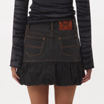 The URSULA K DENIM BUBBLE SKIRT available online with global shipping, and in PAM Stores Melbourne and Sydney.