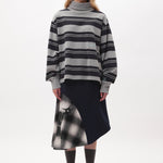 The LINES IN TIME STRIPE MOCK NECK LS TOP available online with global shipping, and in PAM Stores Melbourne and Sydney.