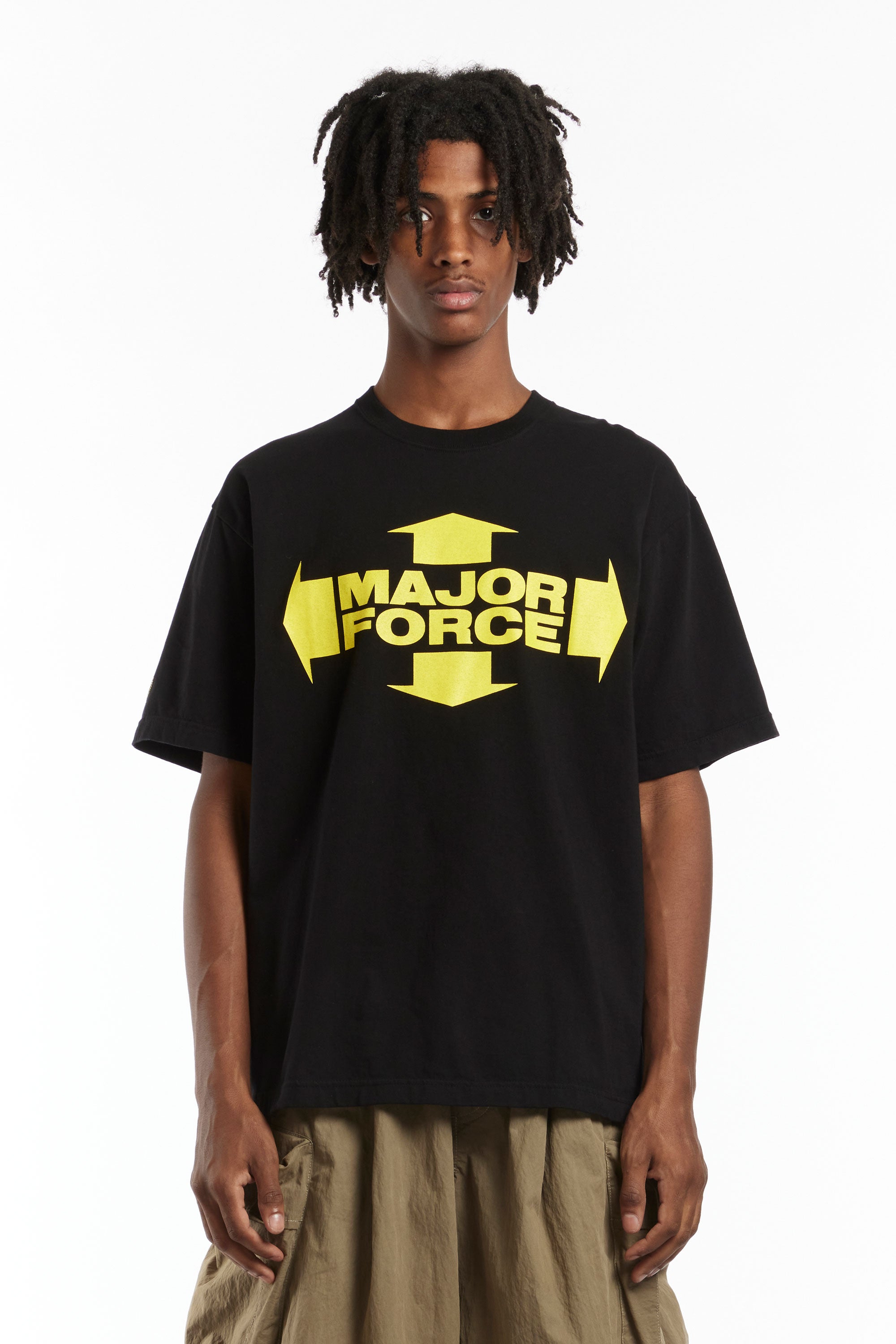 The NEIGHBORHOOD - NH x MAJOR FORCE SS TEE BLACK available online with global shipping, and in PAM Stores Melbourne and Sydney.
