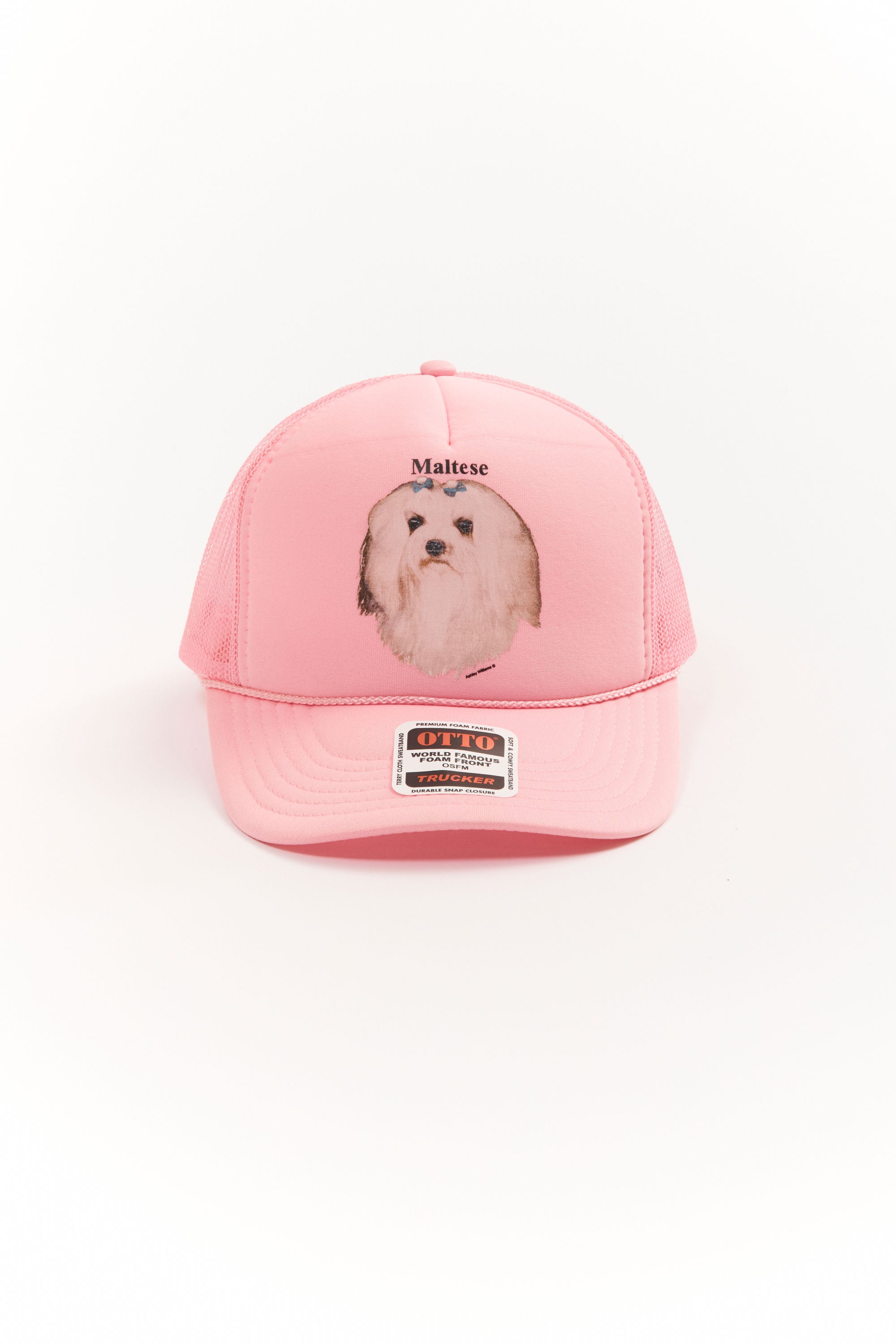 The MALTESE PINK CAP available online with global shipping, and in PAM Stores Melbourne and Sydney.