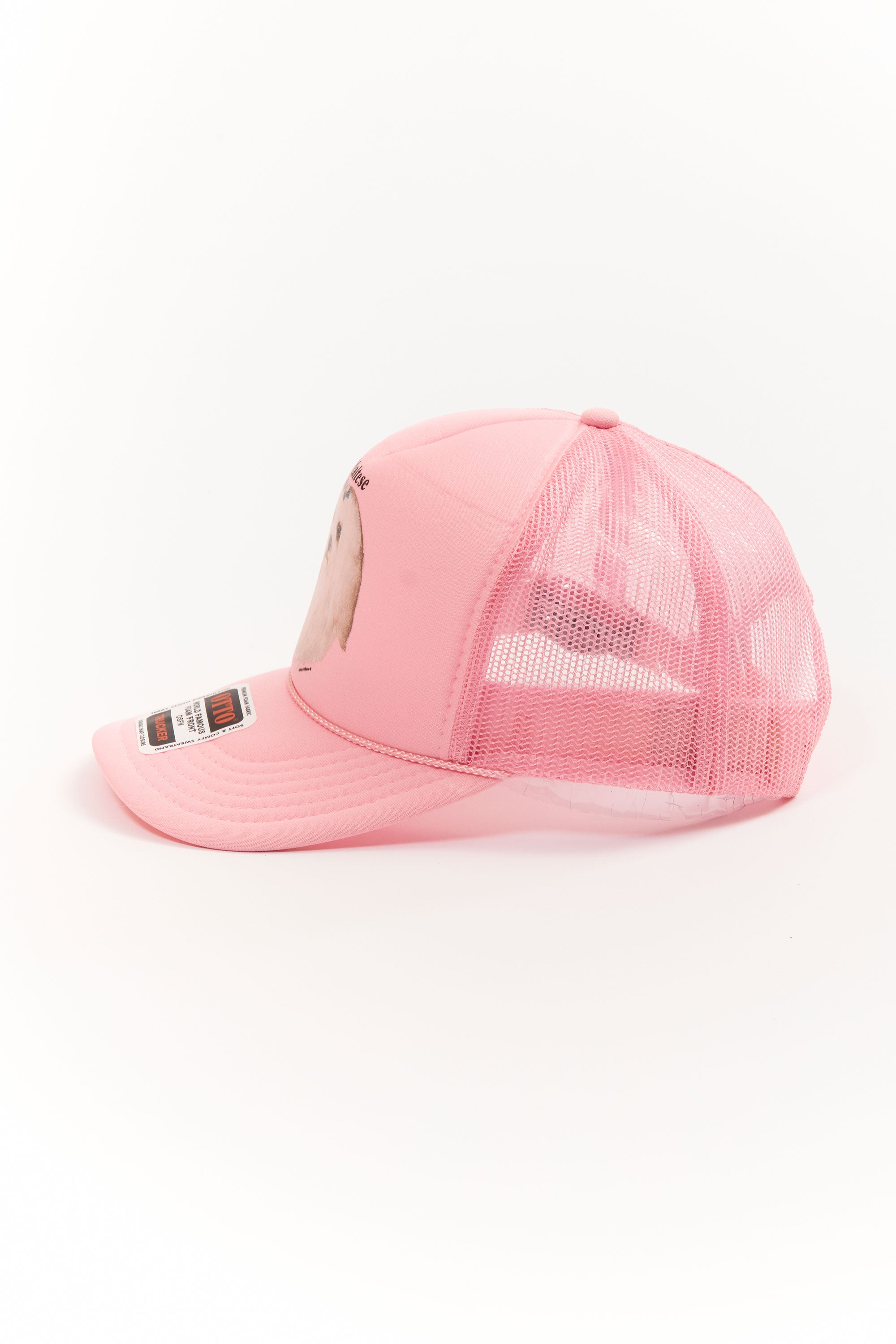 The MALTESE PINK CAP available online with global shipping, and in PAM Stores Melbourne and Sydney.