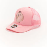 The MALTESE PINK CAP available online with global shipping, and in PAM Stores Melbourne and Sydney.