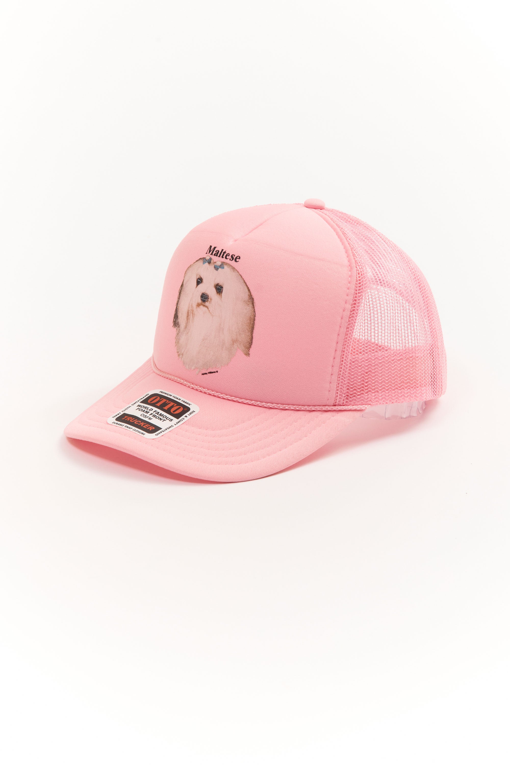 The MALTESE PINK CAP available online with global shipping, and in PAM Stores Melbourne and Sydney.