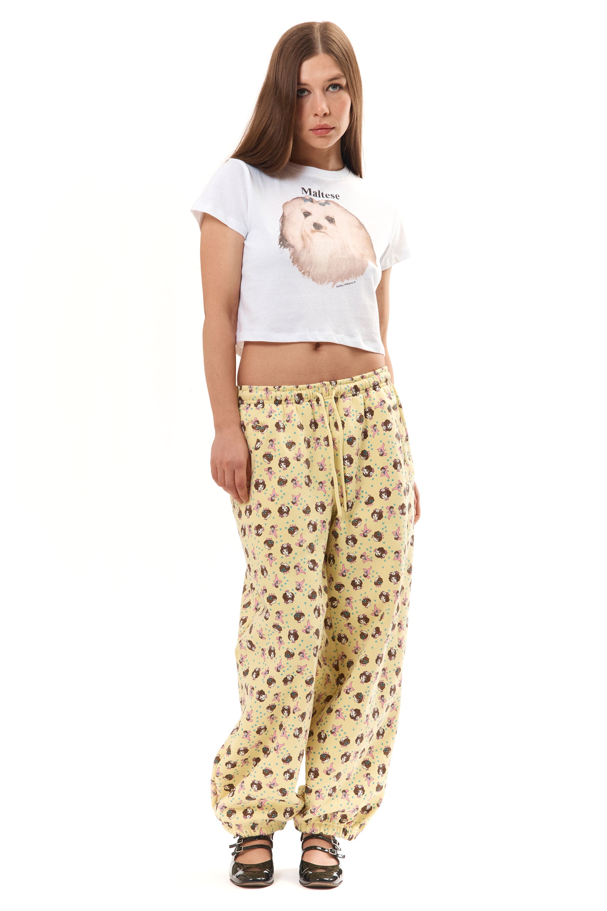 The MALTESE CROPPED T-SHIRT available online with global shipping, and in PAM Stores Melbourne and Sydney.