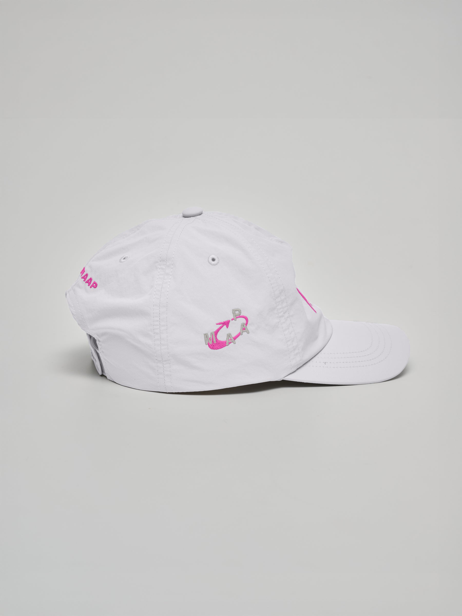 The MAAP x P.A.M. 4.0 5 Panel Nylon Cap available online with global shipping, and in PAM Stores Melbourne and Sydney.