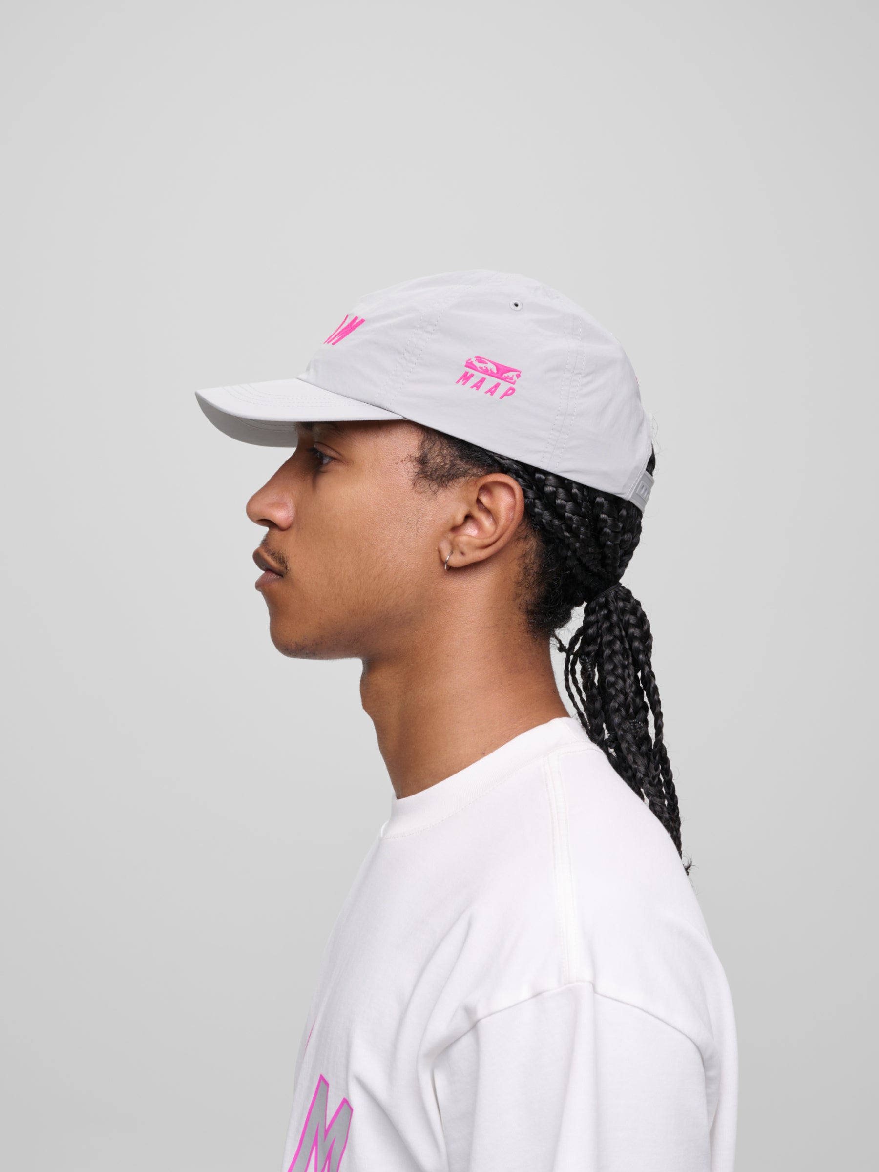 The MAAP x P.A.M. 4.0 5 Panel Nylon Cap available online with global shipping, and in PAM Stores Melbourne and Sydney.