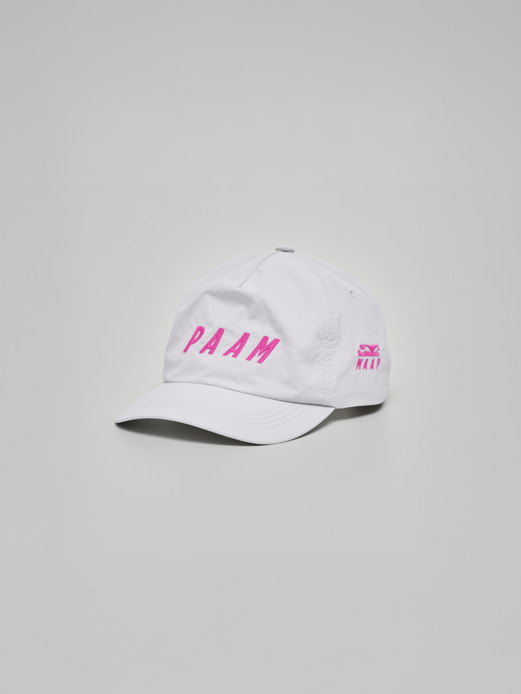 The MAAP x P.A.M. 4.0 5 Panel Nylon Cap available online with global shipping, and in PAM Stores Melbourne and Sydney.