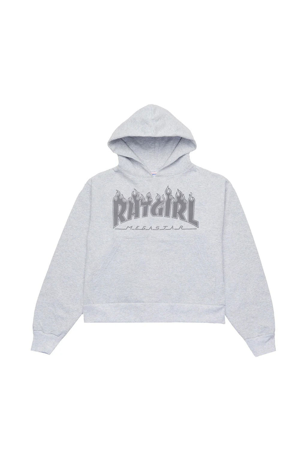 The Megastar Crop Hood Heather Grey available online with global shipping, and in PAM Stores Melbourne and Sydney.
