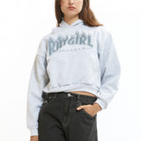 The Megastar Crop Hood Heather Grey available online with global shipping, and in PAM Stores Melbourne and Sydney.