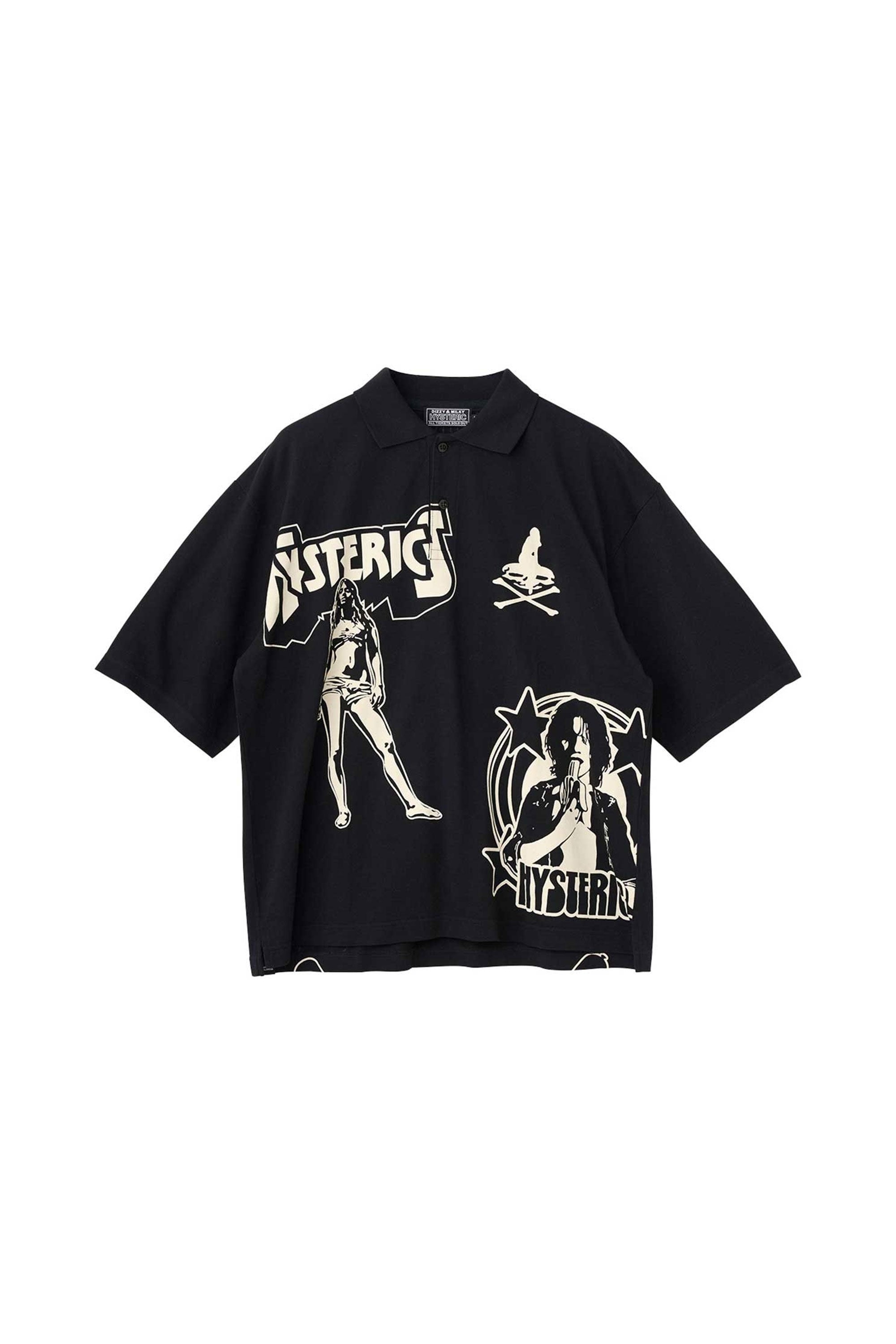 The METAL GUID POLO SHIRT BLACK available online with global shipping, and in PAM Stores Melbourne and Sydney.