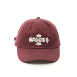 The NEIGHBORHOOD - NH x MAJOR FORCE DAD CAP BURGUNDY available online with global shipping, and in PAM Stores Melbourne and Sydney.